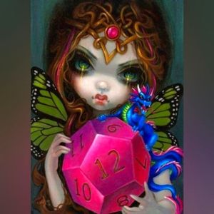 Dice Girl DIY 5D Full Round Drill Diamond Painting